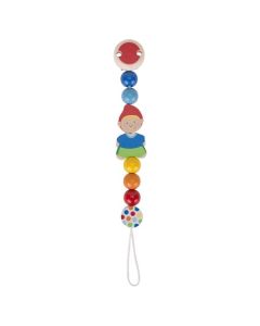 Accroche tétine lutin aux perles multicolore