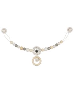 Wooden Pram Chain with Clip Star