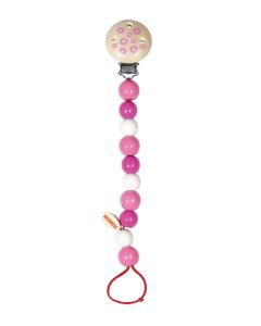Accroche tétine rose 1