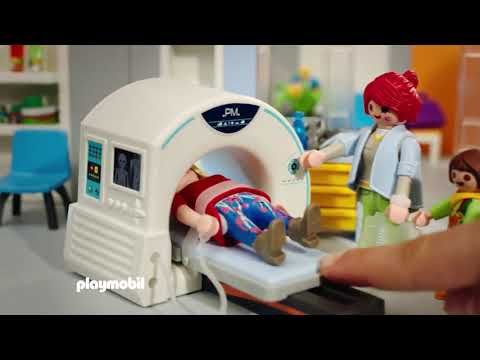 Playmobil 70192 Chambre d'hôpital pour Enfant - City Life - avec Deux  Personnages, Un Brancard, des pansements et des Bandages - Opération pour