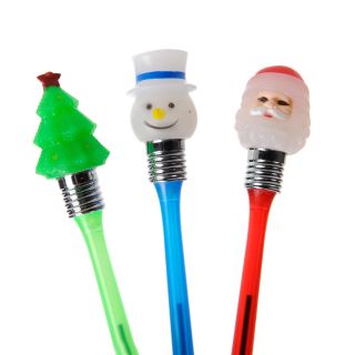 Stylo de noël avec lumière modèle aléatoire