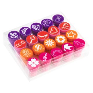 Grafix - Stamp set Unicorn and Symbols, 20 pcs. 100054