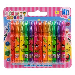 Canenco - Fruity Squad Mini Gel Pens with Fragrance, 12pcs.
