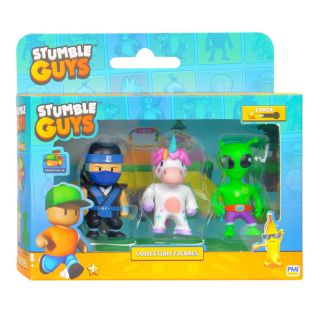 Boti - Stumble Guys Action Figures - Ninja Kai, Sprinkles, Green Alie 39461