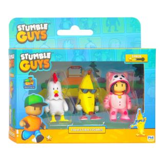 Boti - Stumble Guys Action Figures - Chicken, Banana Guy, Meowmer, 3s 39462