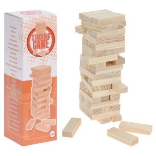 Jouet-Plus Tour infernale a empiler en bois 54 pcs