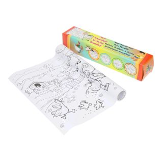 Jouet-Plus Rouleau de coloriage adhésif "ferme", 4 mètres