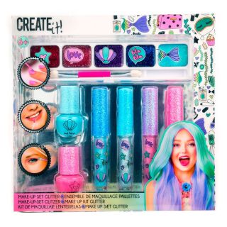 Create It! Makeup Set Glitter, 7dlg.