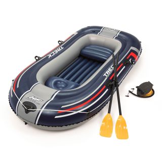 Bateau gonflable Hydro-Force™ Treck avec 2 rames et gonfleur à pied