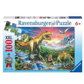 Puzzle dinosaures 100 pièces XXL