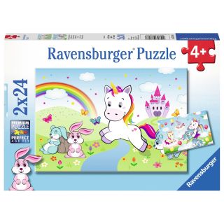 Puzzle Licorne Lucie 2x24 pièces