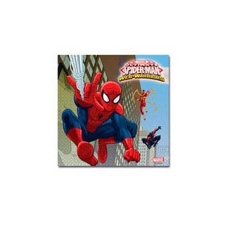 Lot de 20 serviettes en papier Spiderman