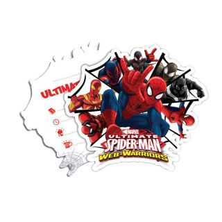 Spiderman invitations, 6pcs.