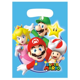 Sachet pour fête Super Mario 8 pièces