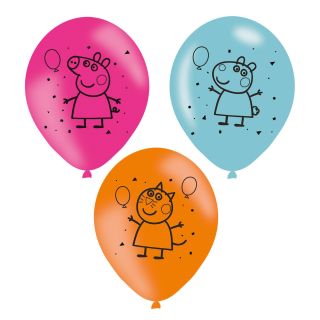 Peppa Pig balloons, 6pcs.
