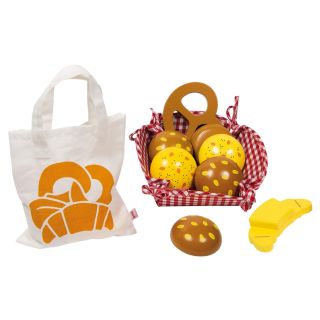 Breakfast Basket/picnic set with wooden Bread