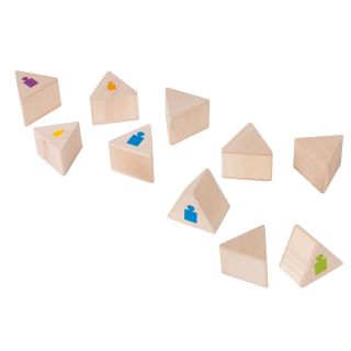 Wooden Memo with weights, 12dlg.