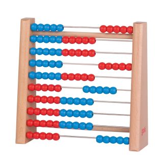 Wooden abacus, 17x16.5 cm