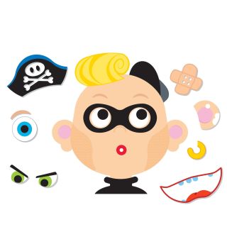 Magnet game funny face boy, 66dlg.
