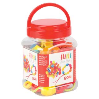 Goki Set de perles en bois