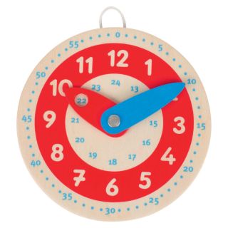 Wooden leather clock