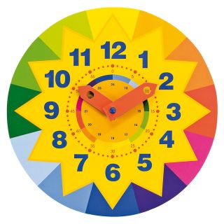 Horloge soleil pour apprendre à lire l'heure