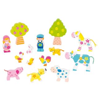 Susibelle Animaux et personnages de la ferme 14 pièces