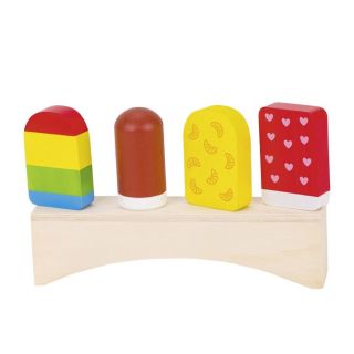Wooden Shopware Ice Cream, 4pcs.