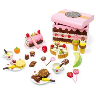 Wooden Box with Sweets