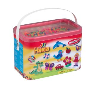 Hama Ironing beads in Bucket-Neonmix (051), 10,000th.