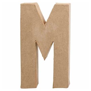 Letter Papier-mache - M