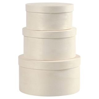 Round Veneer Box, 3pcs.