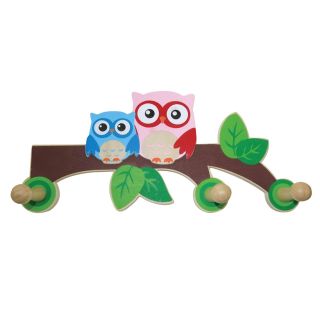 Wooden coat rack - Owl