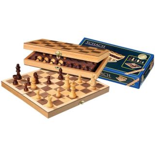 Jeu d'échec pliable en bois Lorenzo