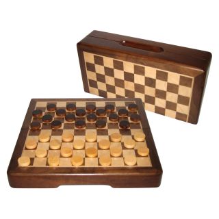 Damier magnétique en bois de noyer pliable Margot