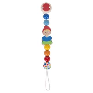 Accroche tétine lutin aux perles multicolore
