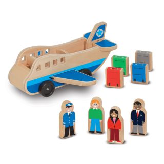 Avion avec figurines en bois le tour du monde Alex