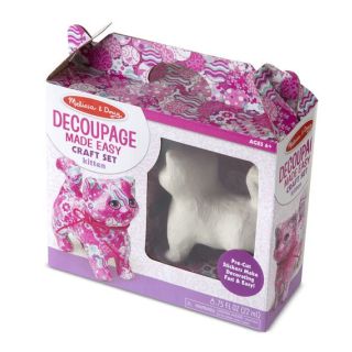 Chaton en papier maché à décorer