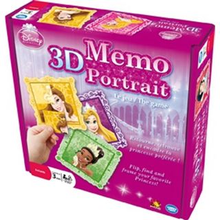 Jeu de mémo 3D les portraits de princesses Disney
