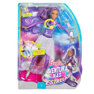 Poupée Barbie skateuse avec son et lumière
